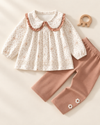 Soft Floral Two-Piece Set