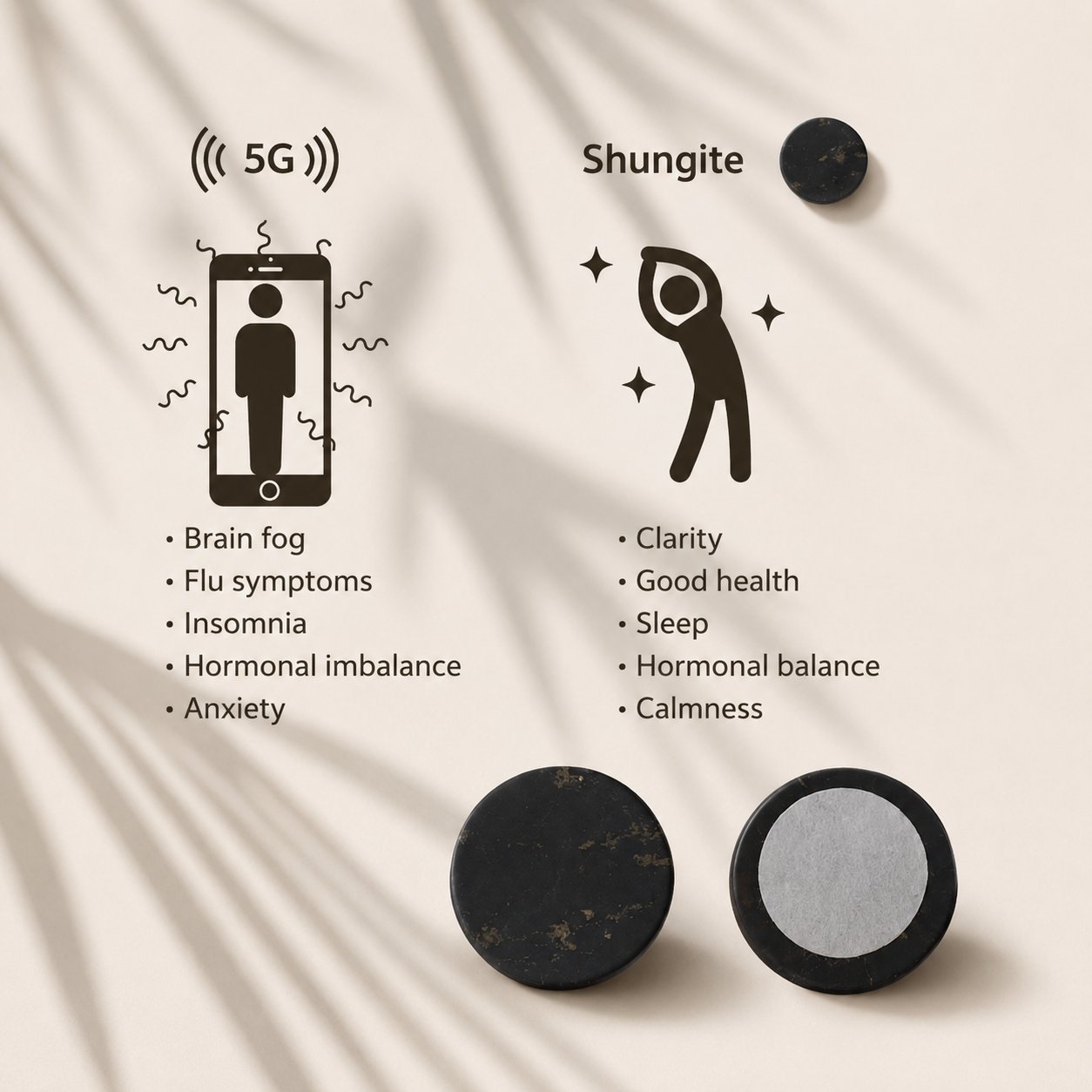Shungite Phone sticker - EMF protection