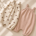 2-Piece Organic Cotton  Rainbow & Dandelion Bodysuits