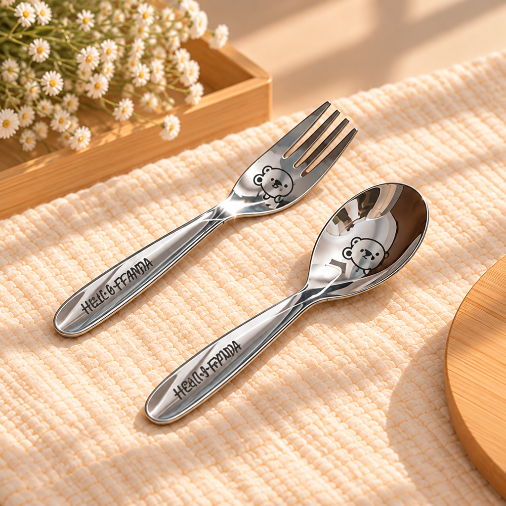 Stainless Steel Kids Dinnerware Set